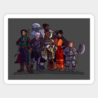 The Companions Assembled Sticker